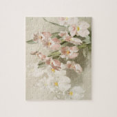 White Orchids Flower Old Illustration Legpuzzel (Verticaal)
