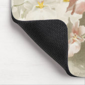 White Orchids Flower  Old Illustration Muismat (Hoek)