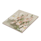 White Orchids Flower  Old Illustration Tegeltje (Zijkant)