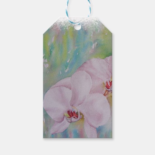 WHITE ORCHIDS GIFT LABELS CADEAULABEL (Voorkant)