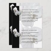 White Orchids Information Sheet 4 Kaart (Voorkant / Achterkant)
