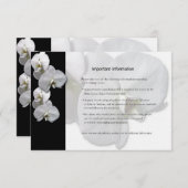 White Orchids Information Sheet Informatiekaartje (Voorkant / Achterkant)