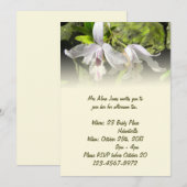 White Orchids Invitation Kaart (Voorkant / Achterkant)