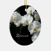 White Orchids kerstversiering Keramisch Ornament (Rechts)