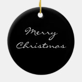 White Orchids kerstversiering Keramisch Ornament (Achterkant)