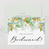 White Orchids & Kumquats zullen je zijn mijn Bride Briefkaart (Voorkant / Achterkant)