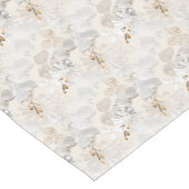 White orchids on a light cream korte tafelloper (Hoek)