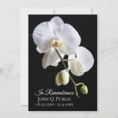 White Orchids on Black Death Jubileum Kaart (Voorkant)