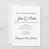 White Orchids on Black Death Jubileum Kaart (Achterkant)