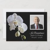 White Orchids on Black Death Jubileum Kaart (Voorkant)