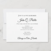 White Orchids on Black Death Jubileum Kaart (Achterkant)