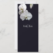 White Orchids Save the Date Notice (Achterkant)