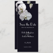 White Orchids Save the Date Notice (Voorkant / Achterkant)