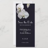 White Orchids Save the Date Notice (Voorkant)