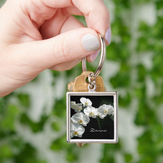 White Orchids Sleutelhanger (Hand)