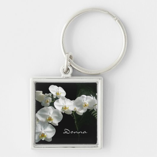 White Orchids Sleutelhanger (Voorkant)