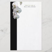 White Orchids Stationery Briefpapier (Voorkant)