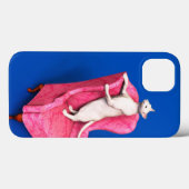 White oriental cat Case-Mate iPhone case (Achterkant (horizontaal))