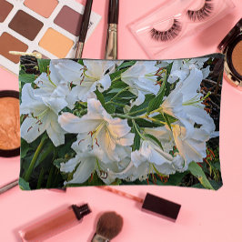 White Oriental Lilies Floral Etui
