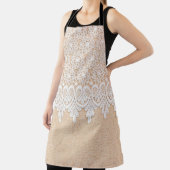 White Ornamental Lace over fabric design Schort (Insitu)