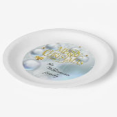 White Ornaments Merry Christmas - Personalize Papieren Bordje (Gekanteld)