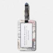 White Out Crop Bagagelabel (Achterkant verticaal)