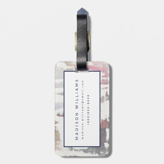 White Out Crop Bagagelabel (Achterkant verticaal)