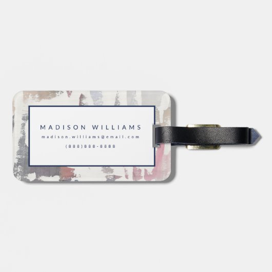 White Out Crop Bagagelabel (Achterkant horizontaal)