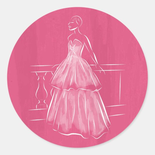 White-out-negatieve-ruimte-doel Ronde Sticker (Voorkant)