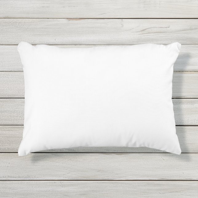 White Outdoor Accent Pillow Buitenkussen (Voorkant)