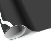 White Outline Ghost in Black Background Cadeaupapier (Rol Hoek)