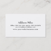 White Over Colorful, Kaleidoscopische kunst Visitekaartje (Achterkant)