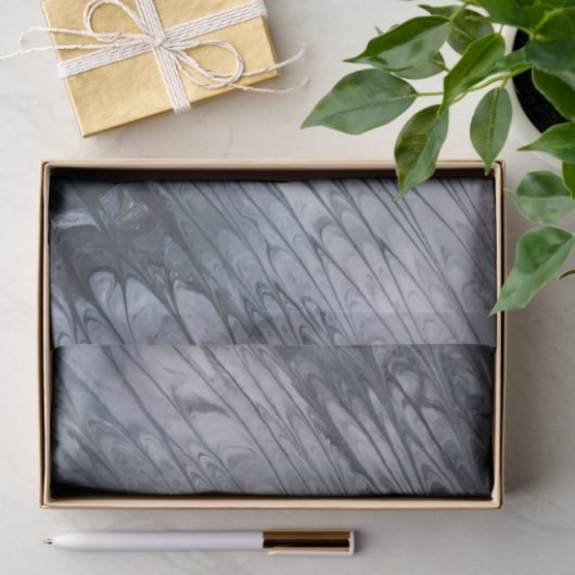 White over zwart-abstract deklaagpapier tissuepapier (Geschenk)