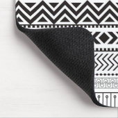 White over zwart modern patroon muismat (Hoek)