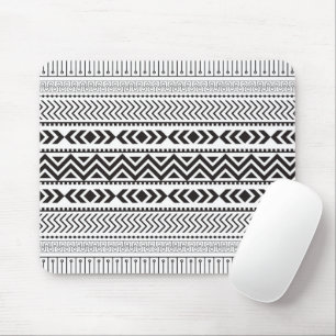 White over zwart modern patroon muismat