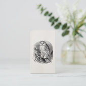  White Owl Bird Personalized Ownership Birds Birds Visitekaartje (Staand voorkant)