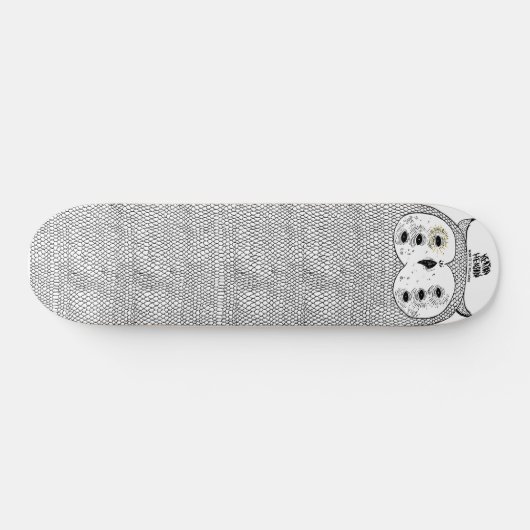 White Owl by Keaton Henson Skateboard (Horizontaal)