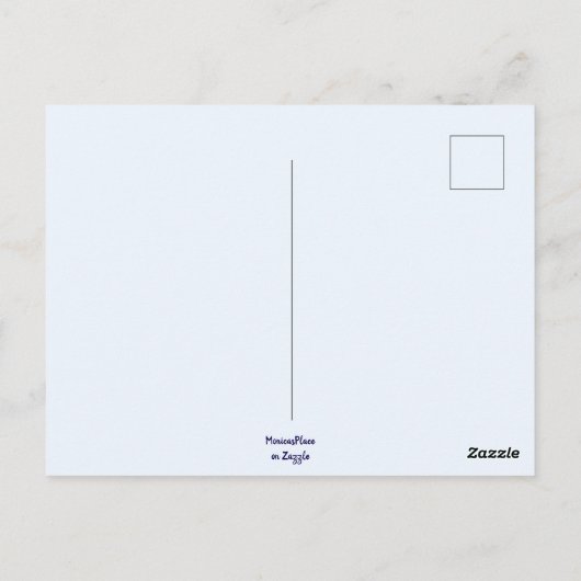 White Owl Moonlight Denken aan je Wenskaart Briefkaart (Achterkant)