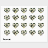 White Oxeye Daisy Meadow Hart Sticker (Vel)