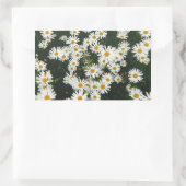 White Oxeye Daisy Meadow Rechthoekige Sticker (Tas)
