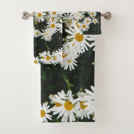White Oxeye Daisy, Moon Daisy Meadow Bad Handdoek (Insitu)