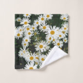 White Oxeye Daisy, Moon Daisy Meadow Bad Handdoek (Wasdoekje)