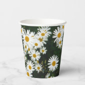 White Oxeye Daisy, Moon Daisy Meadow Papieren Bekers (Achterkant)