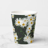 White Oxeye Daisy, Moon Daisy Meadow Papieren Bekers (Voorkant)