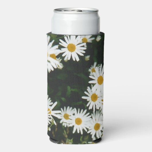 White Oxeye Daisy, Moon Daisy Meadow Seltzer Blikjeskoeler (Seltzer Achterkant)