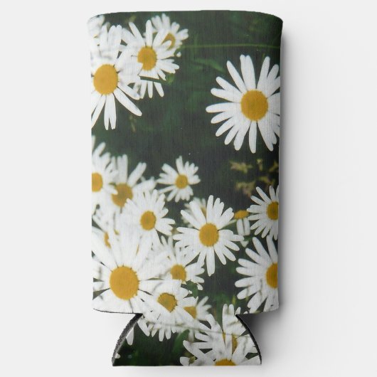 White Oxeye Daisy, Moon Daisy Meadow Seltzer Blikjeskoeler (Voorkant)