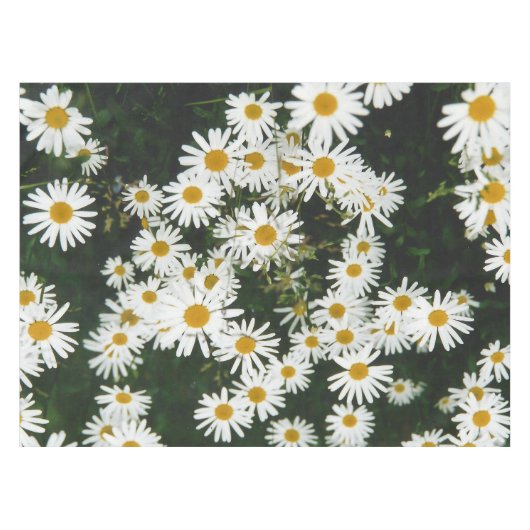 White Oxeye Daisy, Moon Daisy Meadow Tafelkleed (Voorkant (Horizontaal))