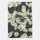 White Oxeye Daisy, Moon Daisy Meadow Theedoek (Verticaal)