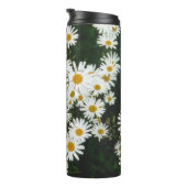 White Oxeye Daisy, Moon Daisy Meadow Thermosbeker (Geroteerd rechts)