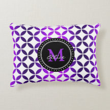 White Paars Abstract Circles Patroon